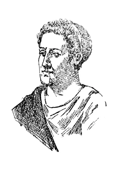 Римский поэт Луканус — стоковое фото