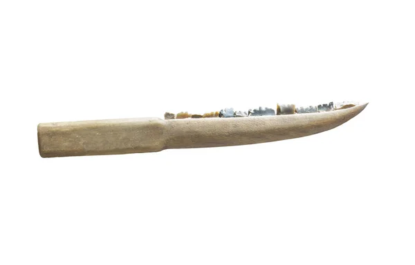 Neolitik orak şilex bıçakları ile yapılır. P ile advandced tasarım — Stok fotoğraf
