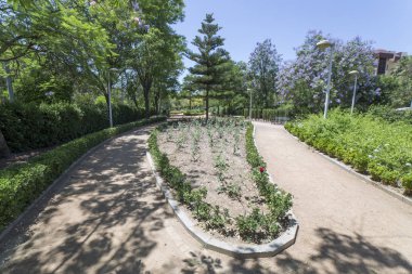 Cordoba, İspanya - 30 Mayıs 2019: Norte Sierra bölgesi. Cordoba, İspanya. San Rafael bahçeleri