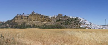 beyaz köy arcos de la frontera, Endülüs, İspanya Panoraması