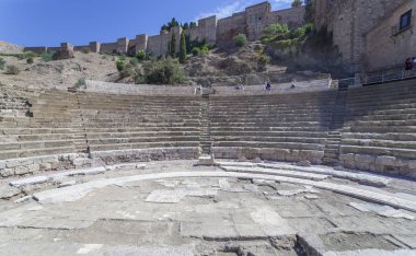 Orkestra veya Sahne Malaga Roma Tiyatrosu, Endülüs, İspanya