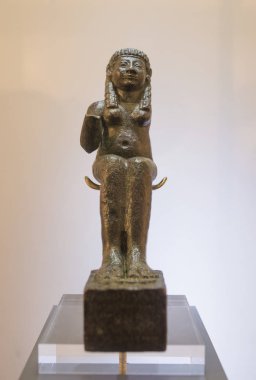 El Carambolo gelen incriptions tabanı ile Tanrıça Astarte heykelcik