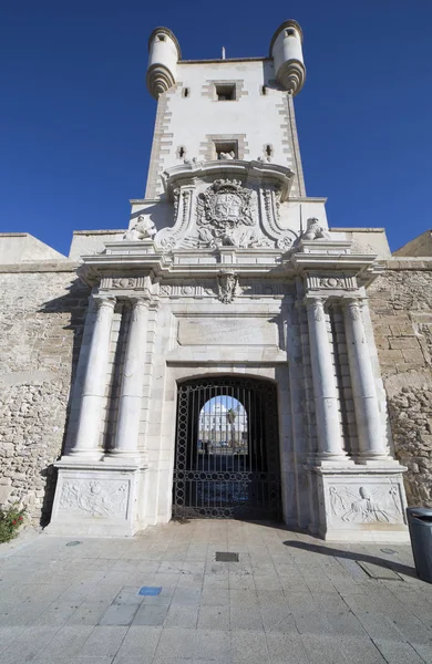 Puerta de Tierra Tower, Cadiz, Hiszpania — Zdjęcie stockowe