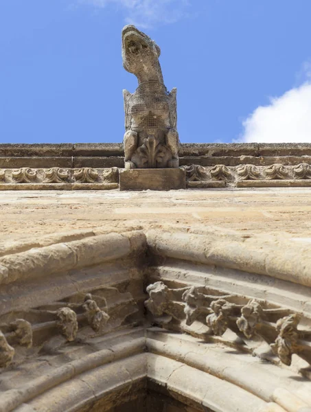 Leon Cathedral gargoyle, İspanya — Stok fotoğraf