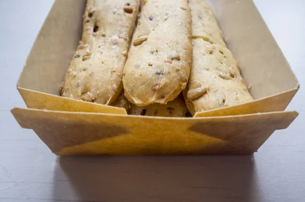 Graan repen gemaakt van brood — Stockfoto