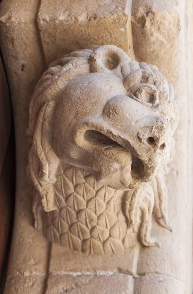 許しの扉でライオンの頭、レオン、スペイン — ストック写真