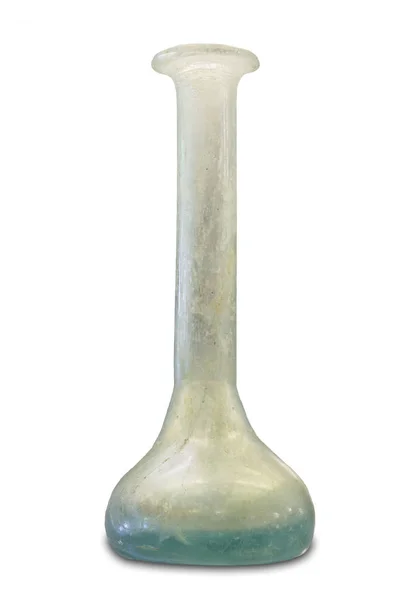 Flacon de pommade en verre romain. Isolé — Photo