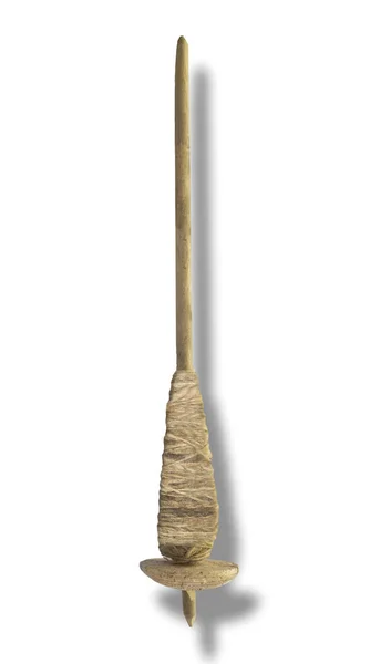 Corredor de fuso romano feito de osso, isolado — Fotografia de Stock