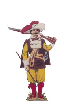 17. Yüzyıl İspanyol harquebusier beraberlik