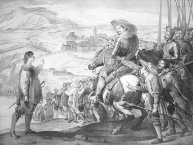 1633 yılında Feria Dükü tarafından Breisach İspanyol kabartma, Otuz 