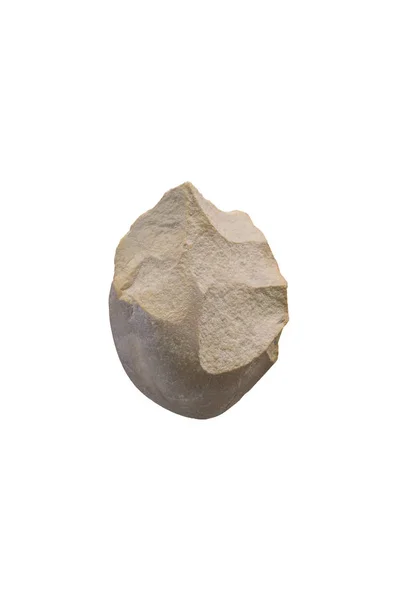 Lower paleolithic biface. Isolated — Stock Photo, Image