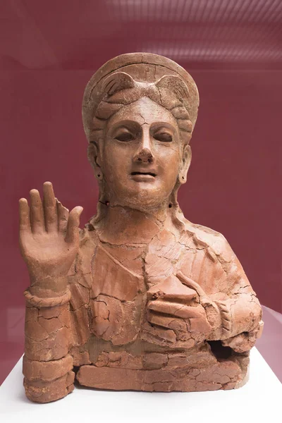 Błogosławieństwo terakoty popiersie bogini Astarte, również uważane za — Zdjęcie stockowe