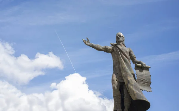 Nezahualcoyotl statua, władca miasta-stan Texcoco, pre-c — Zdjęcie stockowe