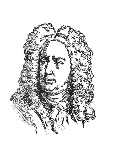 Johann Sebastian Bach porträtt — Stockfoto