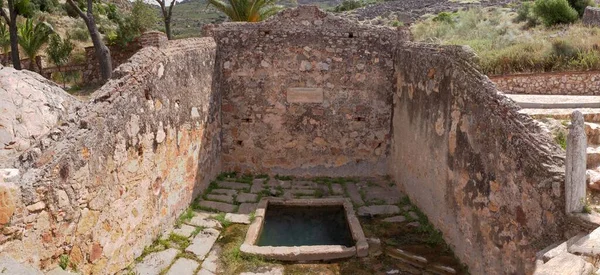 Traditioneller Brunnen Der Quelle Los Moros Hornachos Spanien Infrastruktur Aus — Stockfoto