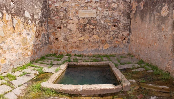 Traditional Fountain Los Moros Spring Hornachos Spain Infrastructure Built 16Th — Stock Photo, Image