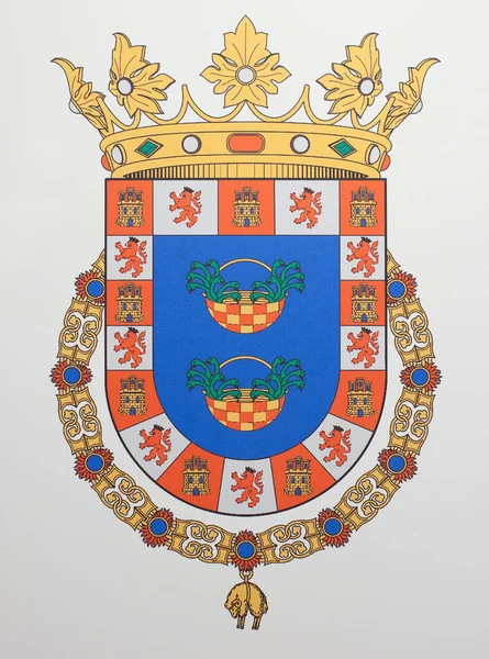 Hornachos Spanien Maj 2020 Coat Arms Republic Sale Grundades Moriscos — Stockfoto