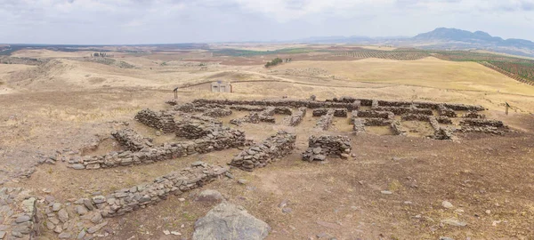 Casas Hornachuelos Oppidum Romano Republicano Siglo Sitio Arqueológico Ribera Del —  Fotos de Stock