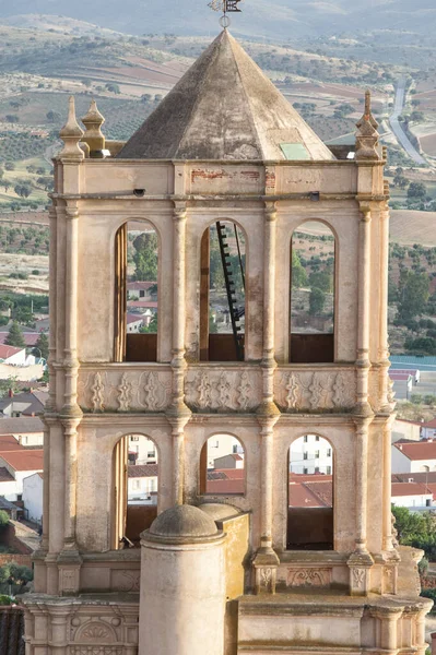 Campanario Iglesia Purísima Concepción Hornachos Extremadura España —  Fotos de Stock