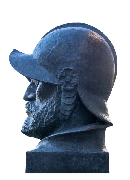 Francisco Orellana Bust Spanish Explorer Conquistador Trujillo Spain Unknown Artist — Stock Photo, Image