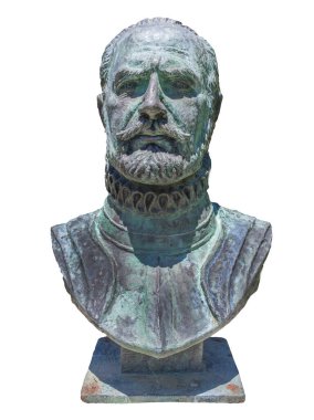 Nuflo ya da Nuno de Chaves büstü, İspanyol fatih ve Santa Cruz de la Sierra, Bolivya 'nın kurucusu. Bilinmeyen sanatçı