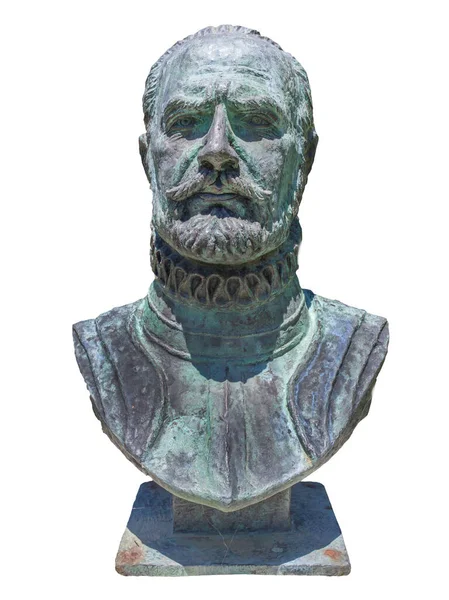 Nuflo Nuno Chaves Busto Conquistador Espanhol Fundador Santa Cruz Sierra — Fotografia de Stock