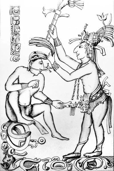 图画书是在1787年从安东尼奥 德尔里奥到墨西哥帕伦克的考古旅行中制作的 美洲博物馆 西班牙马德里 — 图库照片