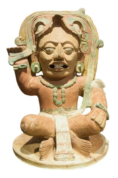 Funerary Urn Depicting Solar God Kinich Ahau Detail Museum Americas — Stock Photo, Image