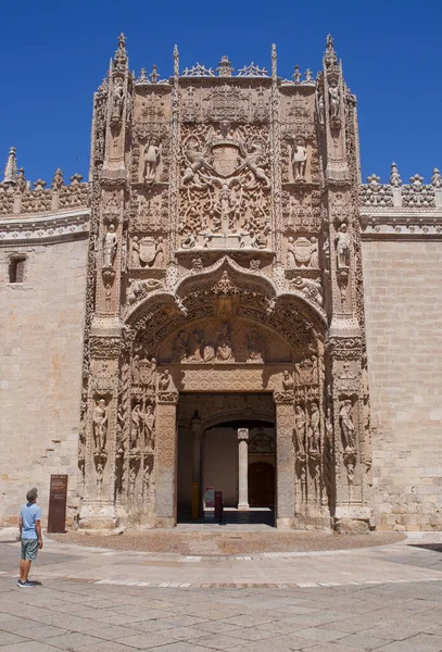 Valladolid Spain July 2020 Colegio San Gregorio Main Facade 이자벨 — 스톡 사진