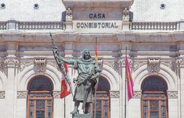 Вальядолид Испания Июля 2020 Года Памятник Графу Педро Ансуресу Скульптор — стоковое фото