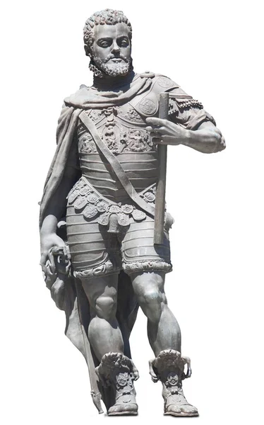 Valladolid Hiszpania Lipca 2020 Posąg Filipa Hiszpanii Rzeźbiony Przez Francisco — Zdjęcie stockowe