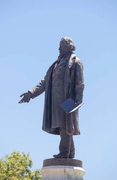 Valladolid Ισπανία Ιουλίου 2020 Μνημείο Jose Zorrilla Ισπανός Ποιητής Και — Φωτογραφία Αρχείου