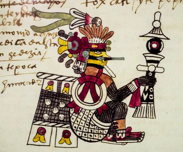 Månad Toxcatl Aztec Kalender Codex Tudela Bildkodex Från 1500 Talet — Stockfoto