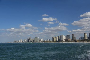 Görünüm denizden Tel Aviv city