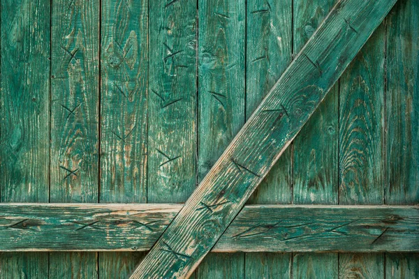 Fragment Old Wooden Door — Stock Photo, Image