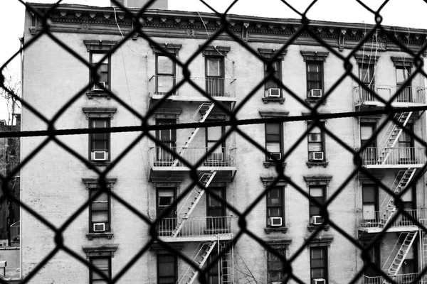 Homem Com Câmara Antiga Rua Nova Iorque — Fotografia de Stock