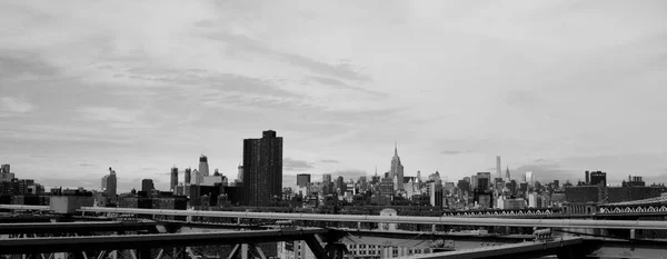 Una Vista Desde Puente Brooklyn — Foto de Stock
