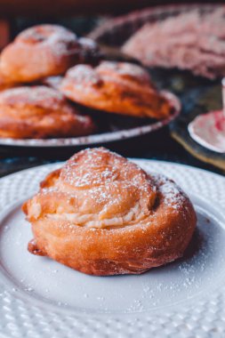 Tatlı pastane lezzetli akşam yemeği