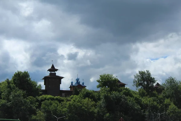 City View Cloudy Day City Landscape — Stock Photo, Image