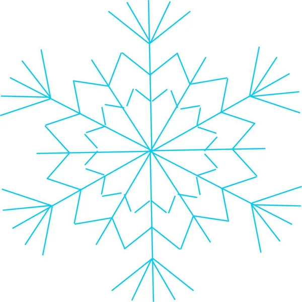 Snöflinga Blå Vit Bakgrund Vinter Snö Nytt Jul — Stockfoto