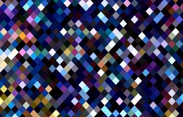 Blue violet purple white black pixels pattern. Bright and dark crystals mosaic background. Creative wallpaper trend.