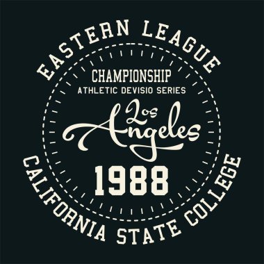 grafik tasarım atletik Şampiyonası California gömlek ve baskı için