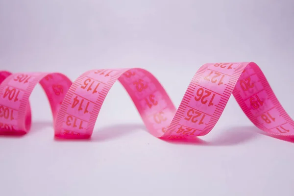 Pink Measuring Tape Stock Photo - Download Image Now - 2015