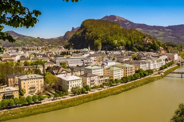 Salzburg Panoraması. Yer: Salzburg, Avusturya 