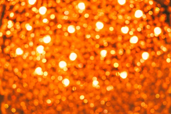 Bokeh Lumière Orange Doré Utilisé Comme Image Fond — Photo