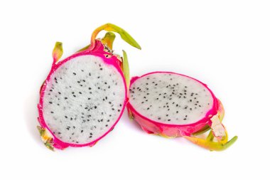 Dragon meyve lezzetli ve güzel. beyaz bir arka plan üzerinde izole.