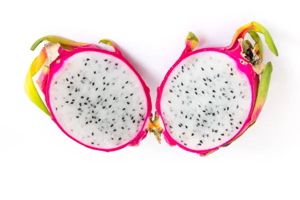 Dragon Frukt Läckra Och Vackra Isolerad Vit Bakgrund — Stockfoto