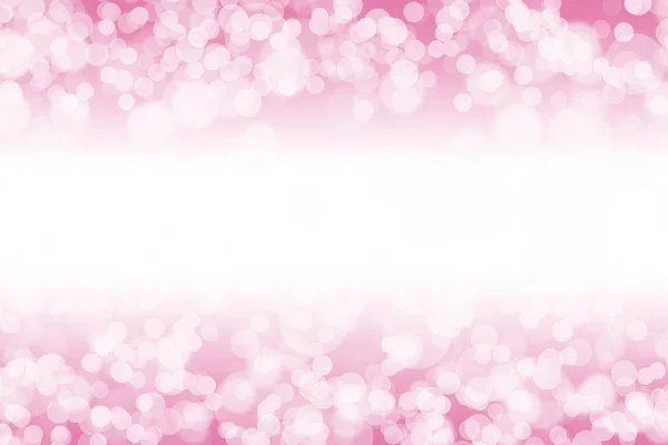Mooie Roze Witte Bokeh Wordt Gebruikt Voor Achtergrondafbeelding — Stockfoto