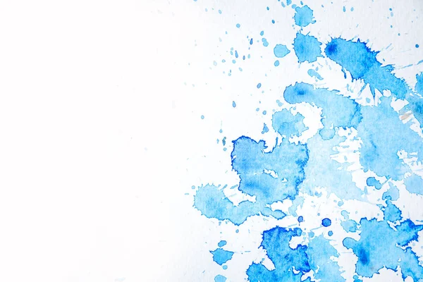 Abstraktní Modrá Akvarel Crack Šířit Pozadí Použití Jako Vizuální Design — Stock fotografie