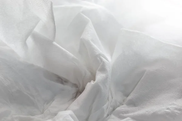 Gebruikt geschroefd papier weefsel zijn onrein — Stockfoto